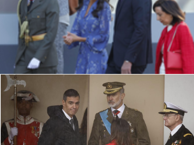 💥Brutales abucheos a pedro sánchez! en el desfile militar y grave malestar reina Letizia y Felipe Vi