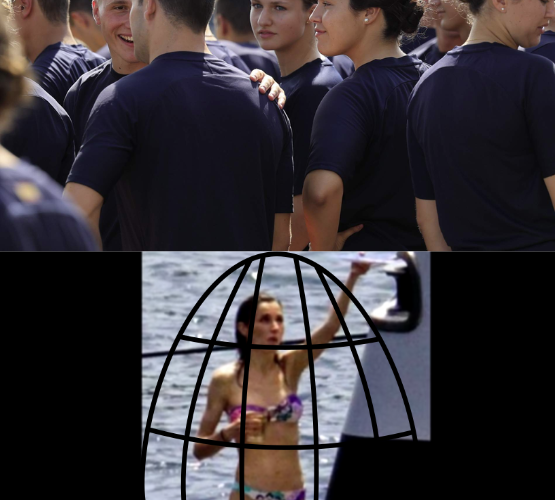 Primera foto de Leonor en biquini en Málaga a bordo de una barca, muy natural