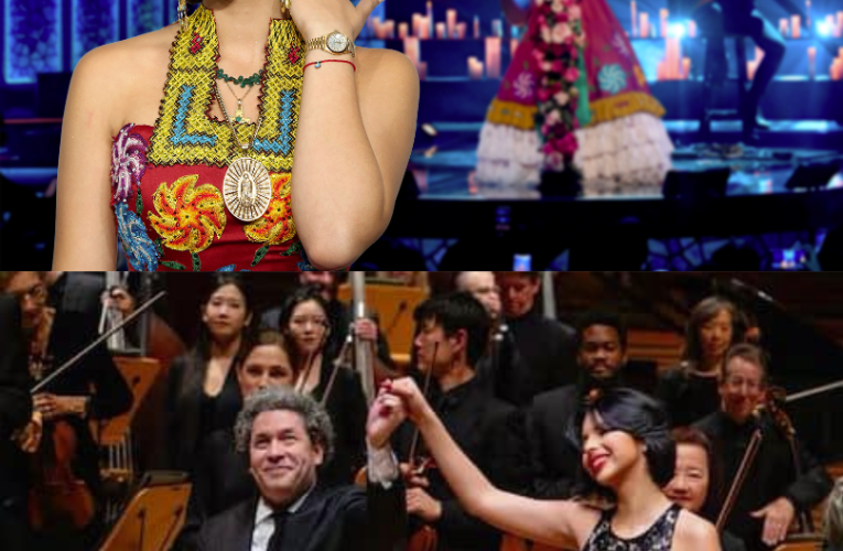 En medio de la polémica, Ángela Aguilar se presentó con la Orquesta Filarmónica de Los Ángeles.