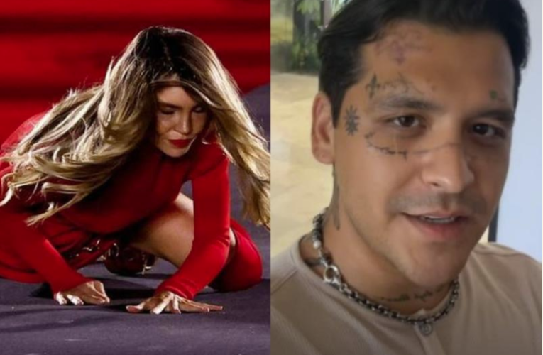 Christian Nodal se habría burlado de incidente de Belinda en evento de moda; “déjense caer”