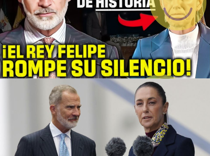 El REY FELIPE se VENGA de la PRESIDENTA de MÉXICO ¡¡AL DARLE ESTA LECCIÓN DE HISTORIA!!