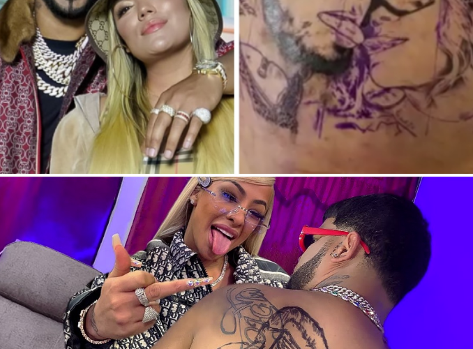 Nuevo tatuaje de Anuel en la espalda 😱 *Se borra el tatuaje de Karol G*