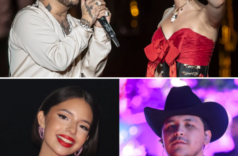 Christian nodal con su esposa Ángela Aguilar