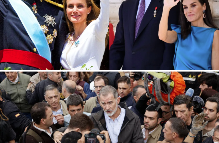 Reyes Felipe y Letizia con el Pueblo