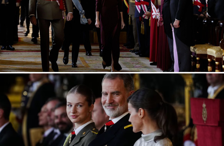 El emotivo homenaje de Felipe VI